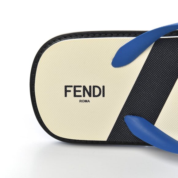 Fendi  Rubber FF Mens Logo Thong Sandals main image 8